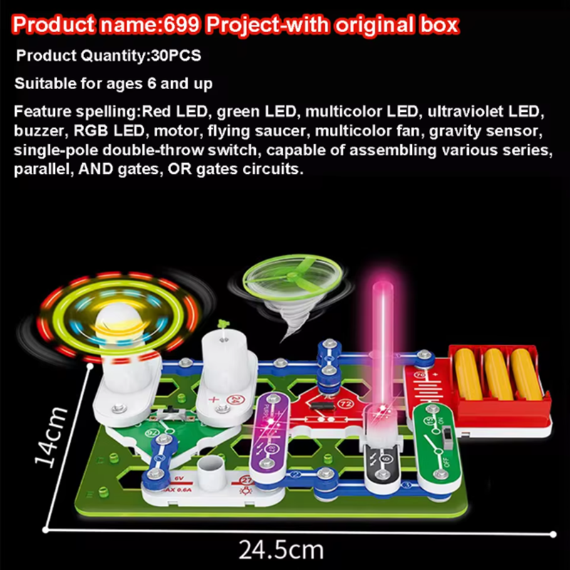 Klocki edukacyjne STEM, elektr – Science Kit recenzja i cena